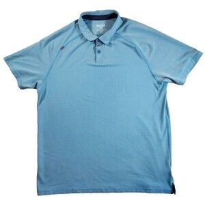 Rhone Polo Shirt Mens XL Blue Performance Stretch Athletic Golf Casual *defect*